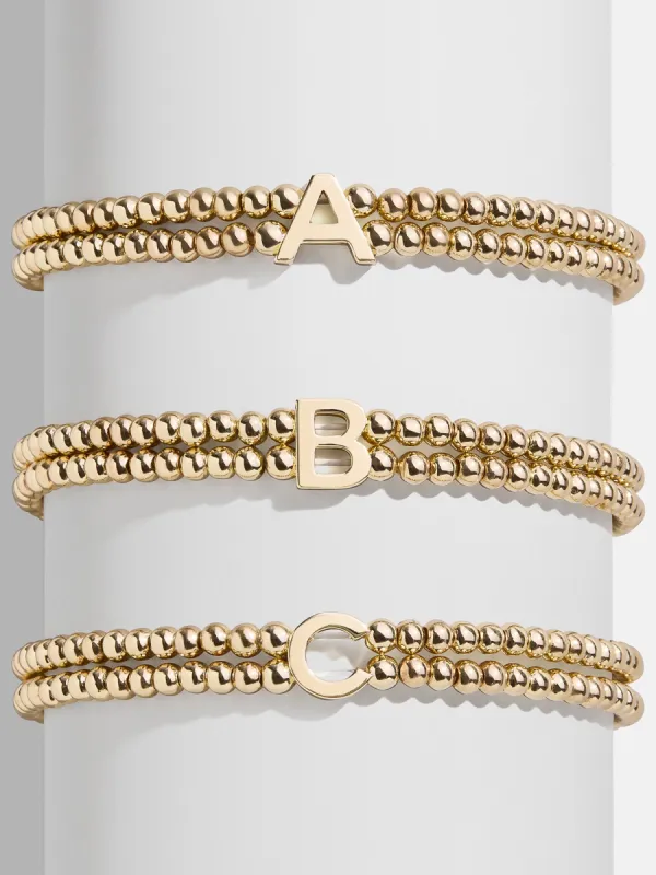 Ivy Initial Pisa Bracelet - Gold sold by BaubleBar