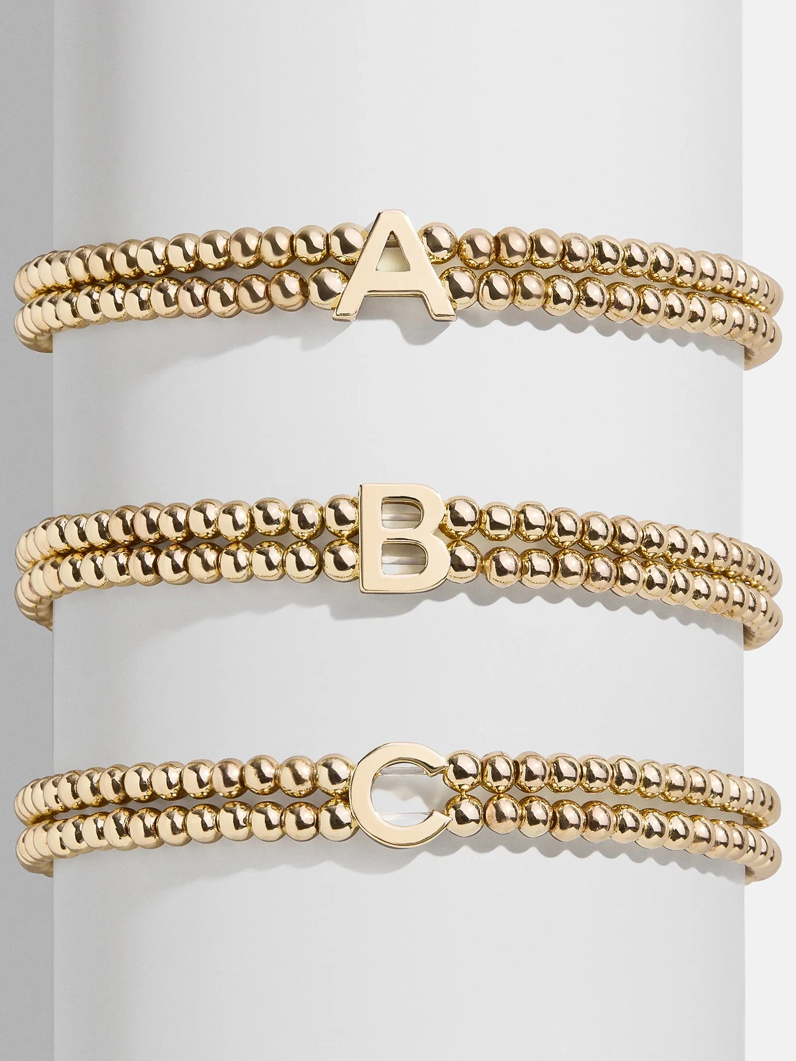 Ivy Initial Pisa Bracelet - Gold sold by BaubleBar