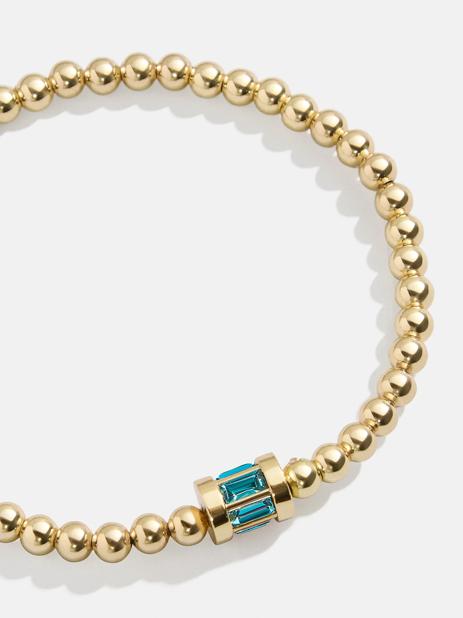 Tatum Birthstone Bracelet - Blue Zircon sold by BaubleBar