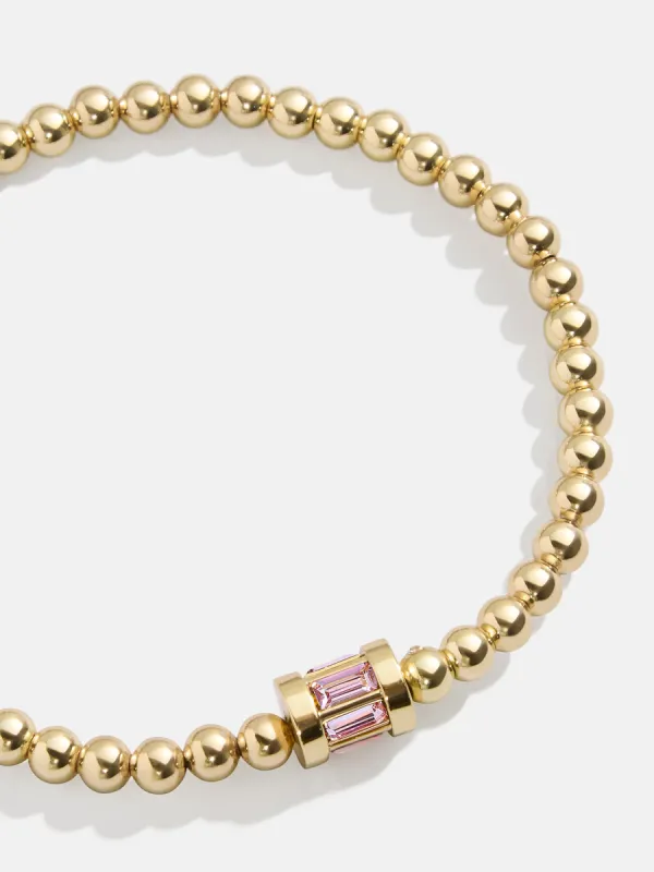 Tatum Birthstone Bracelet - Light Amethyst sold by BaubleBar