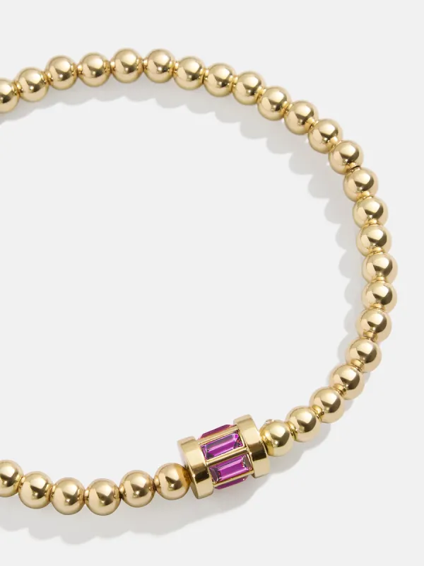 Tatum Birthstone Bracelet - Amethyst sold by BaubleBar