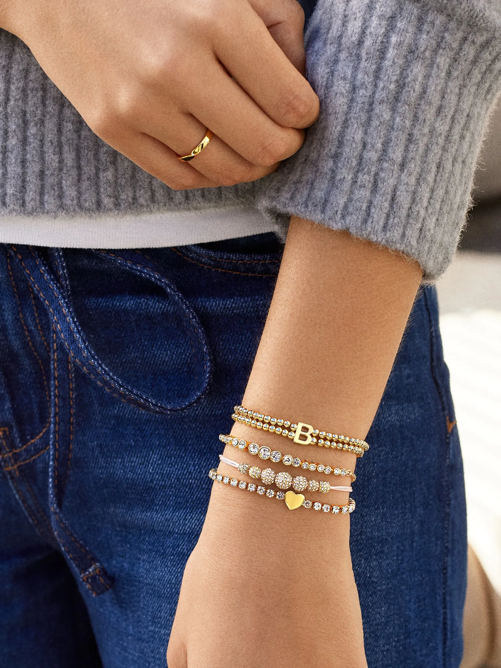 Lyanna Heart Tennis Bracelet - Lyanna Tennis Heart sold by BaubleBar product image thumbnail 2