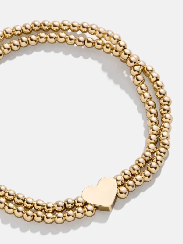Ivy Heart Bracelet - Gold sold by BaubleBar