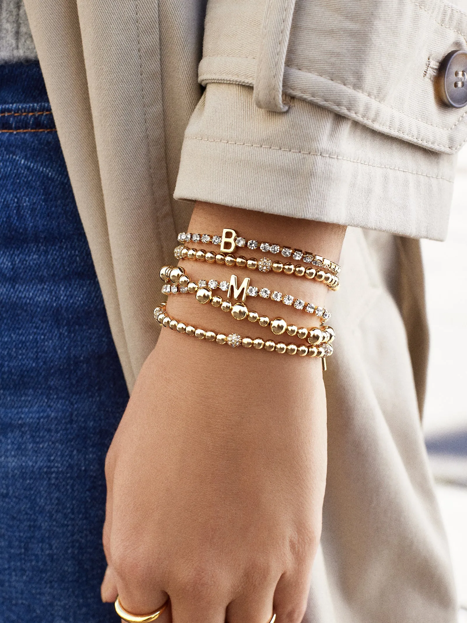 Carly Bracelet - Gold/Pavé sold by BaubleBar product image thumbnail 2