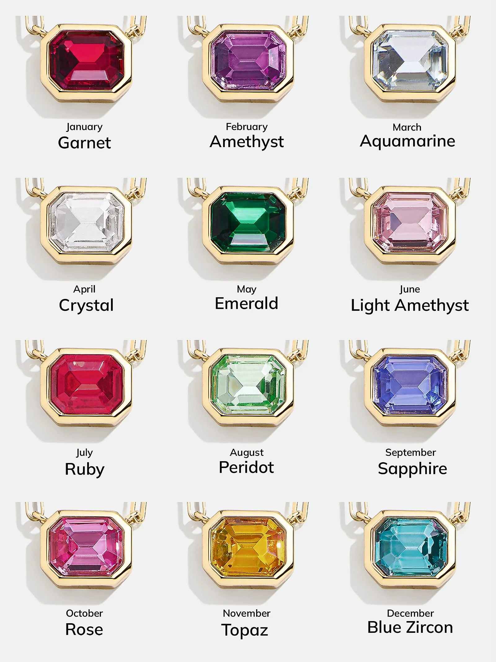 Born For You Birthstone Necklace - Light Amethyst sold by BaubleBar product image thumbnail 4