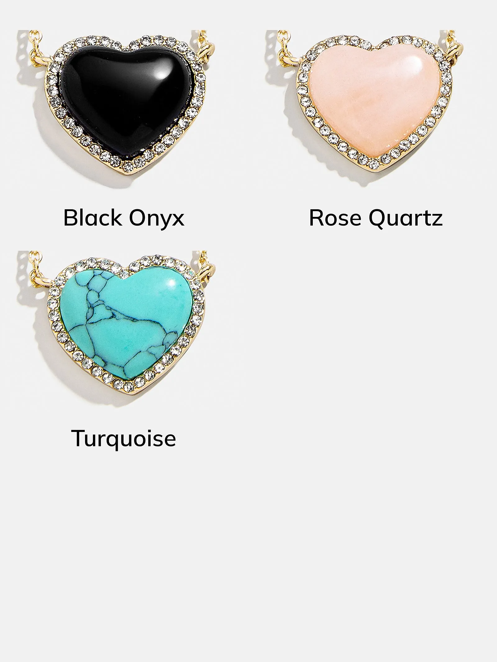 Freya Heart Necklace - Black sold by BaubleBar product image thumbnail 4
