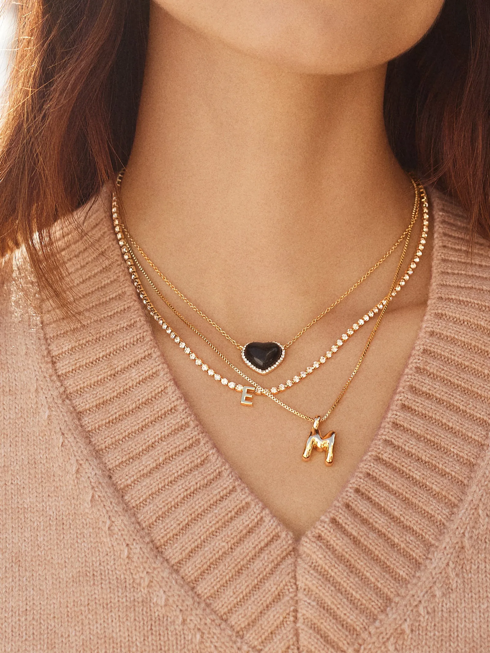 Freya Heart Necklace - Black sold by BaubleBar product image thumbnail 2