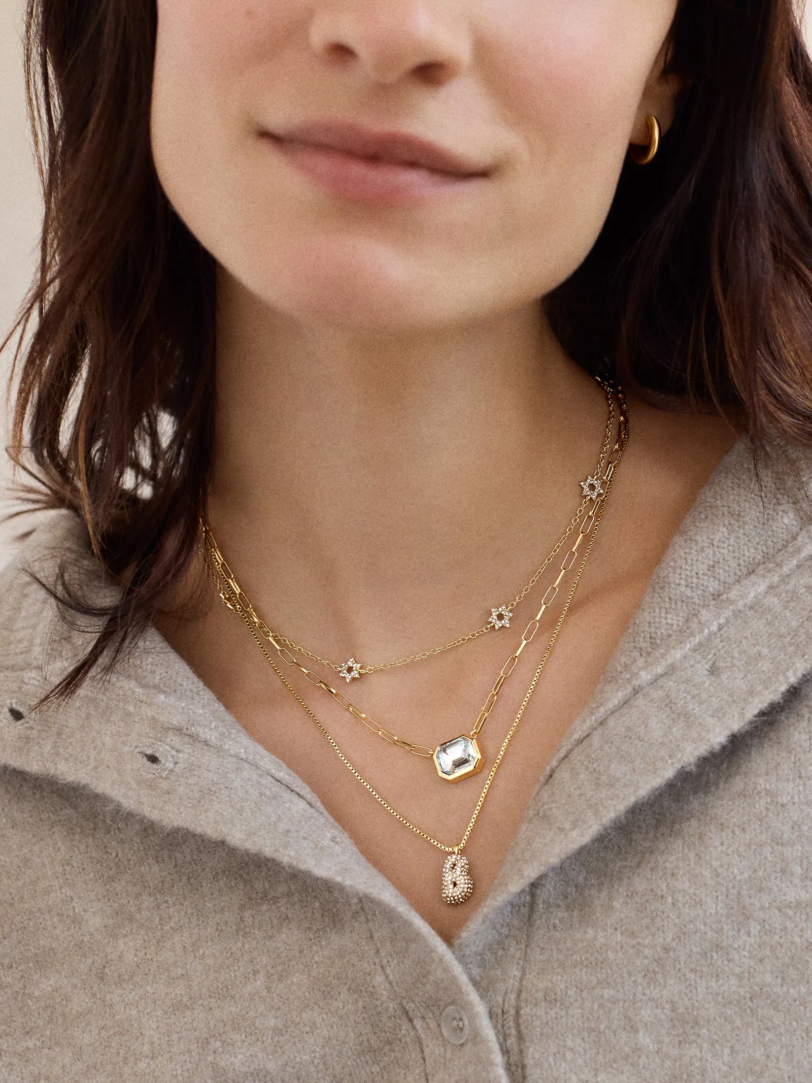 Blythe Gemstone Necklace - Rose sold by BaubleBar product image thumbnail 2