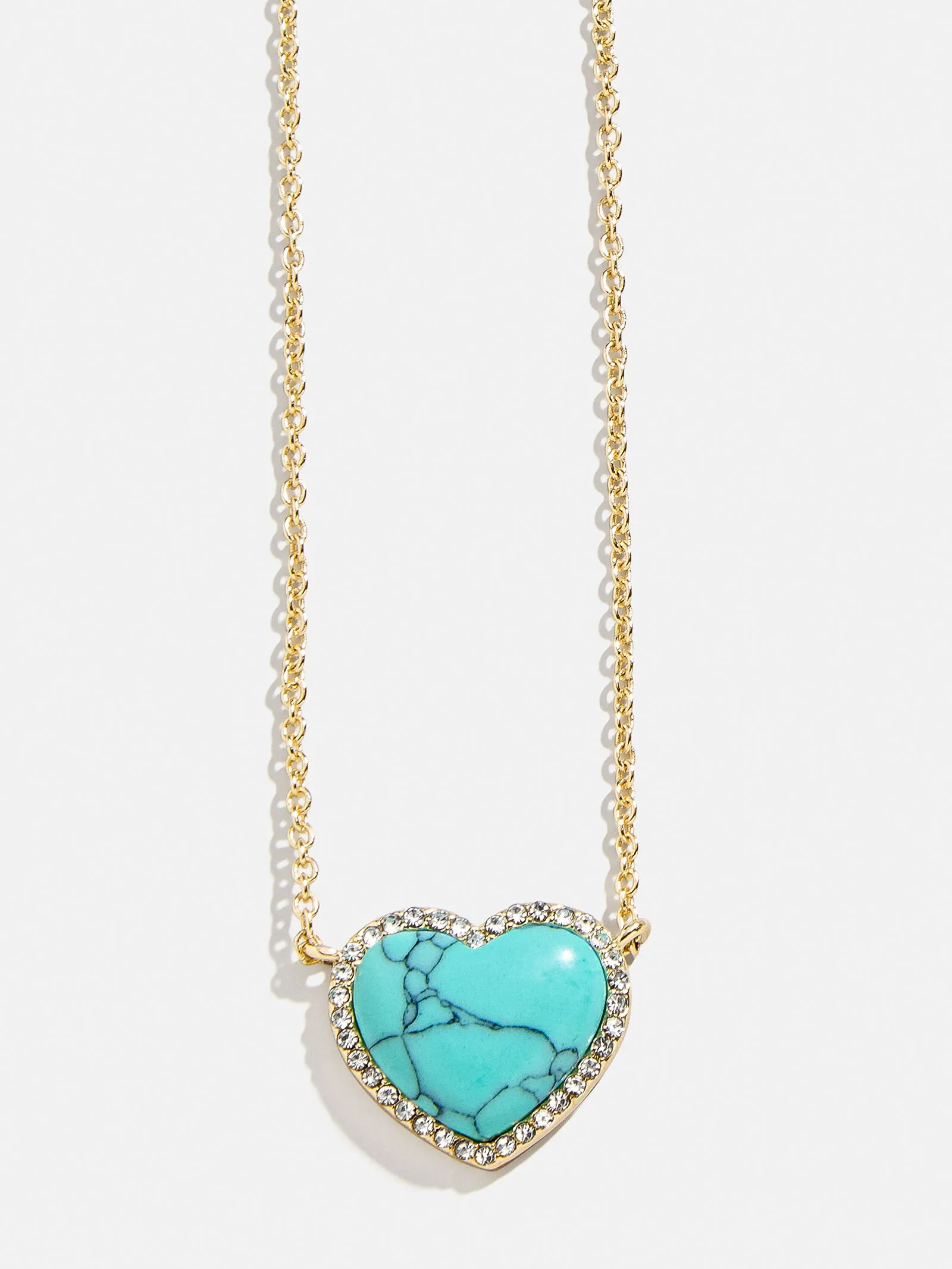 Freya Heart Necklace - Turquoise sold by BaubleBar