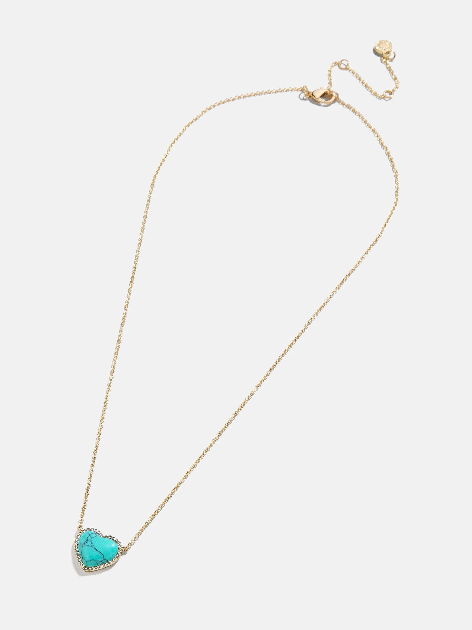 Freya Heart Necklace - Turquoise sold by BaubleBar product image thumbnail 3