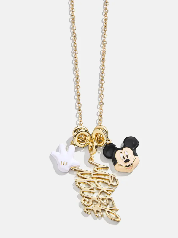 Disney Mickey Mouse Cluster Charm Necklace - Mickey Mouse sold by BaubleBar