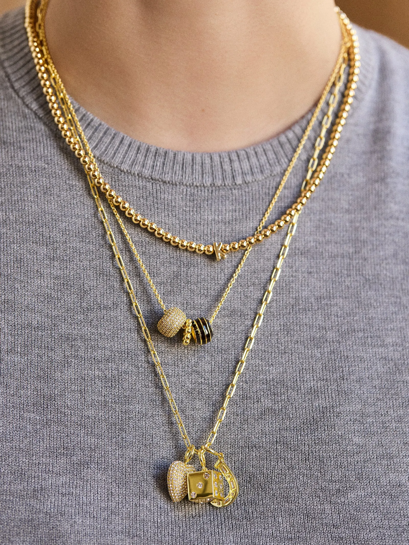 Luck Cluster Charm - Horseshoe sold by BaubleBar product image thumbnail 2
