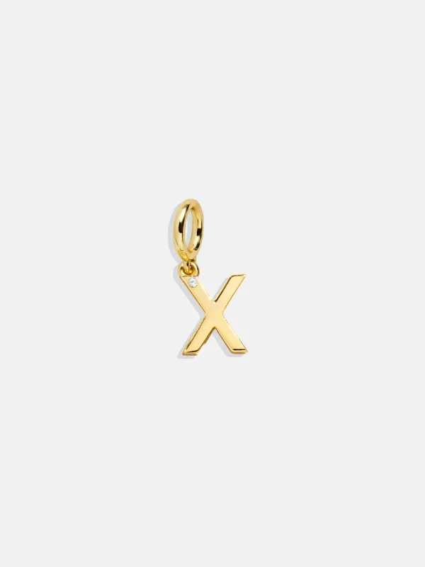 Classic Initial Cluster Charm - X sold by BaubleBar