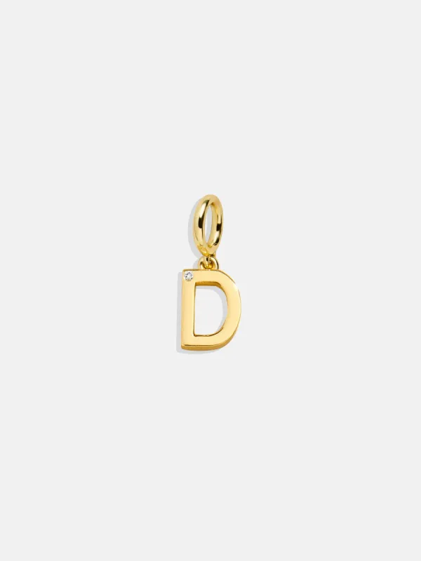 Classic Initial Cluster Charm - D sold by BaubleBar