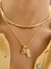 Classic Initial Cluster Charm - R sold by BaubleBar