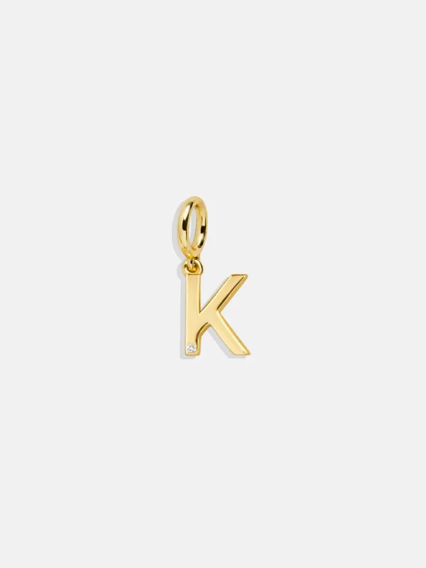 Classic Initial Cluster Charm - K sold by BaubleBar