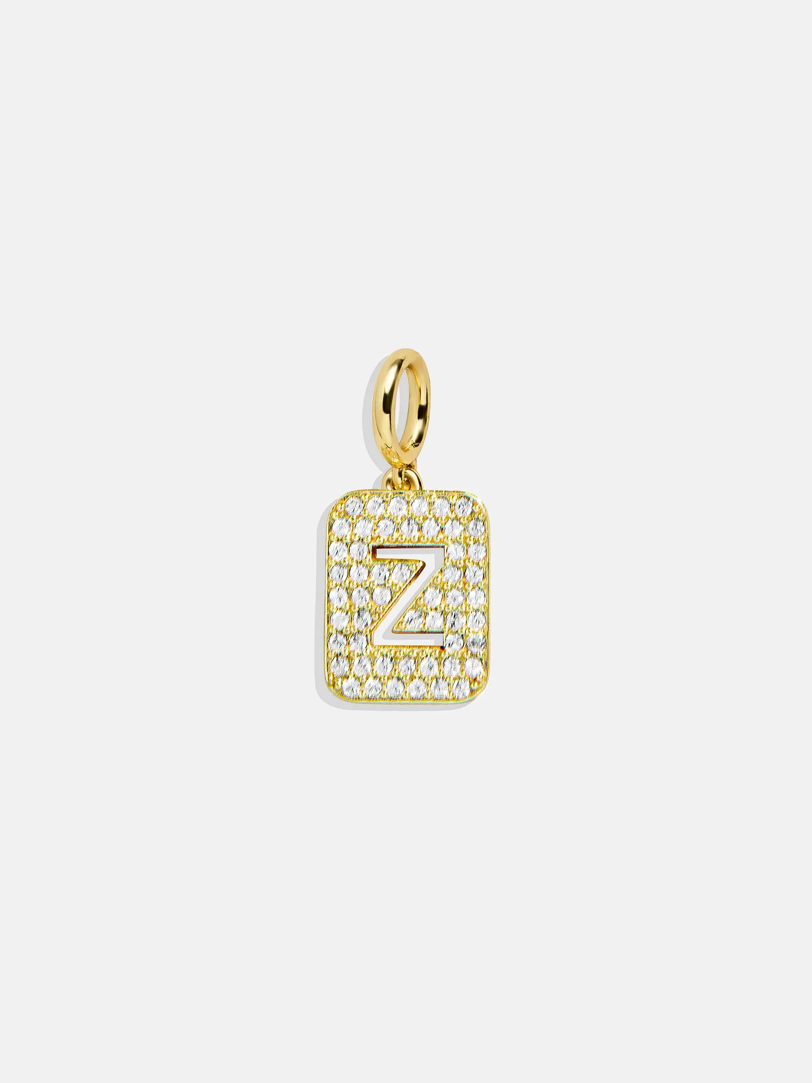Block Pavé Initial Cluster Charm - Z sold by BaubleBar