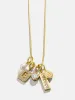 Block Pavé Initial Cluster Charm - N sold by BaubleBar