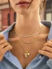 Block Pavé Initial Cluster Charm - N sold by BaubleBar