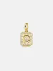 Block Pavé Initial Cluster Charm - C sold by BaubleBar