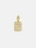 Block Pavé Initial Cluster Charm - G sold by BaubleBar