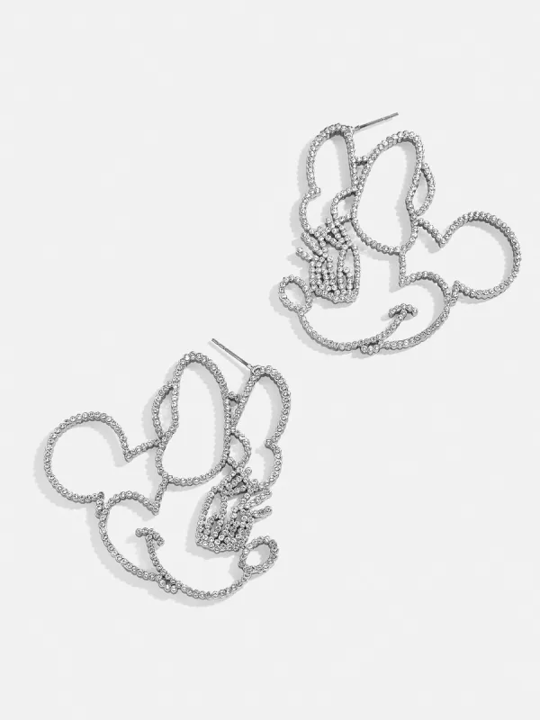 Disney Minnie Mouse Silver Outline Earrings - Minnie Mouse sold by BaubleBar