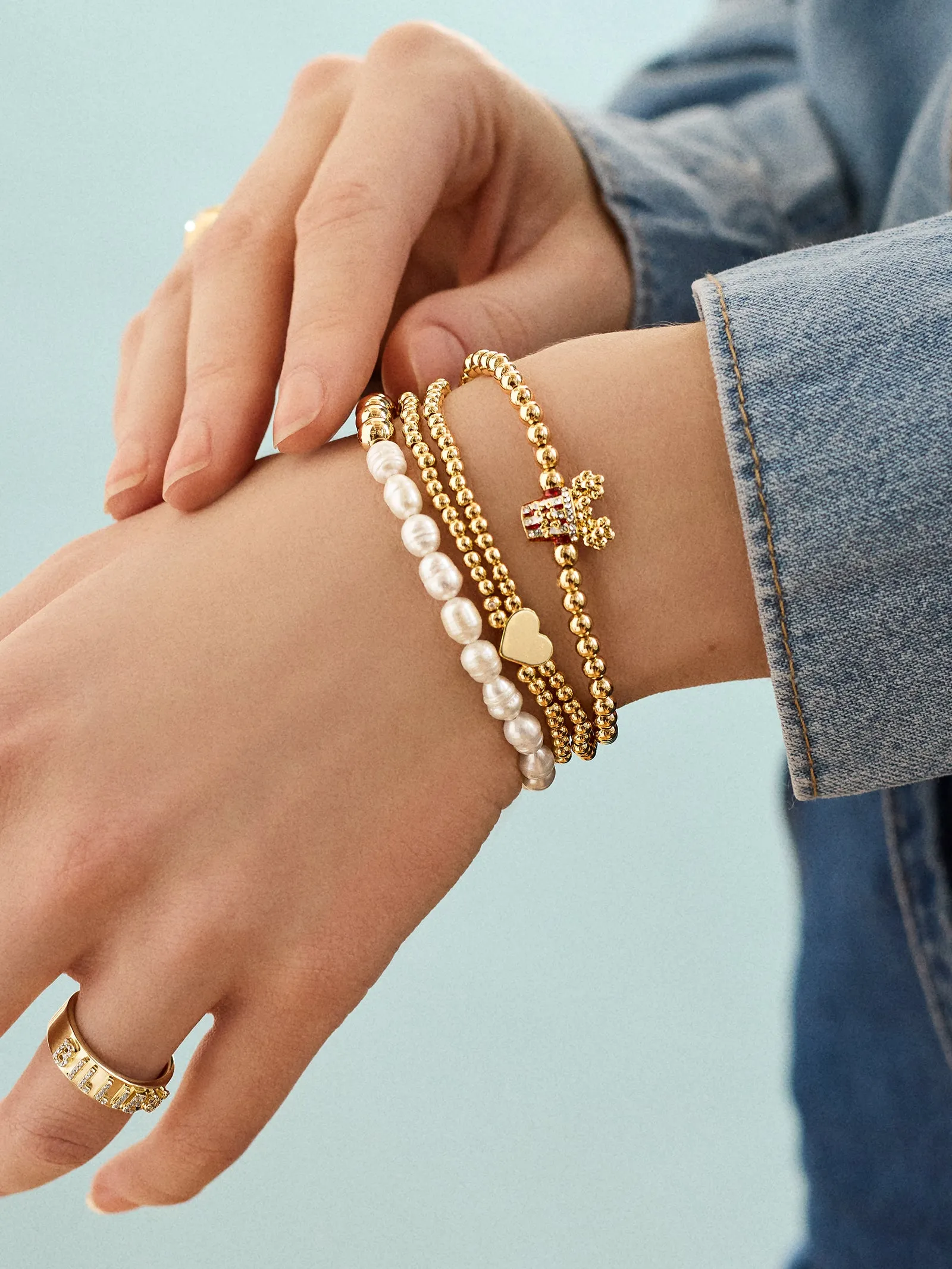 Disney Character Bite Pisa Bracelet - Mickey Mouse Popcorn Pisa sold by BaubleBar product image thumbnail 2