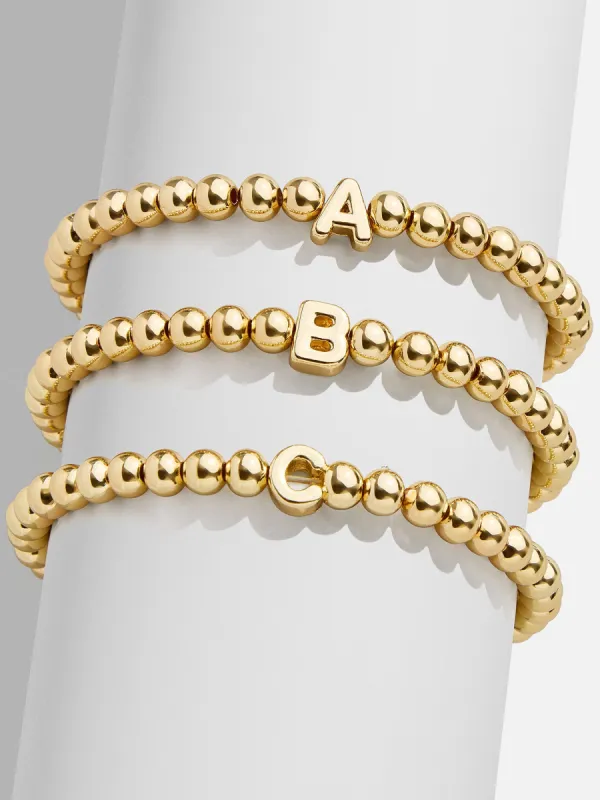 Everyday Initial Pisa Bracelet - Gold sold by BaubleBar