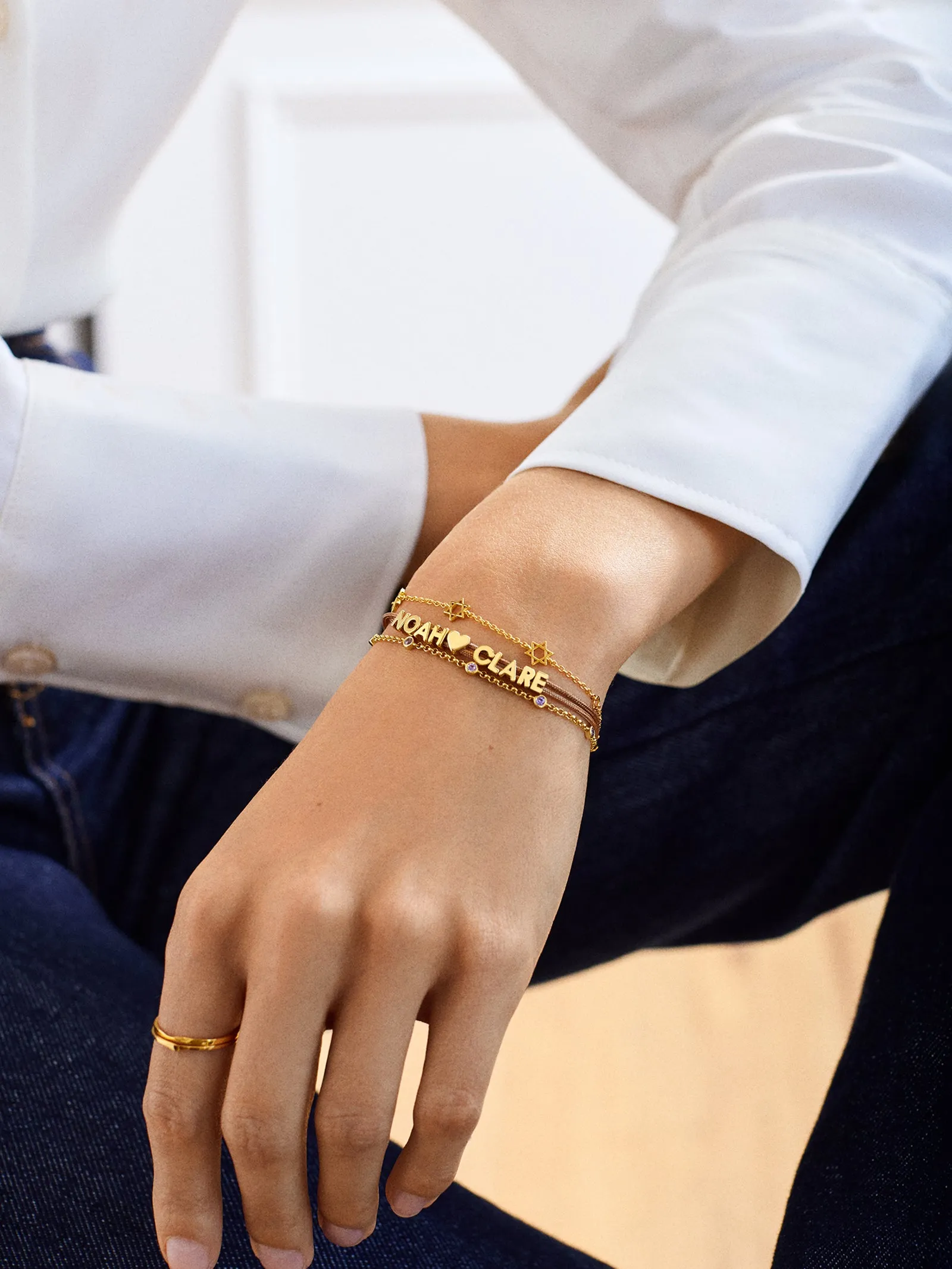 Yasmine 18K Gold Birthstone Bracelet - Rose sold by BaubleBar product image thumbnail 2