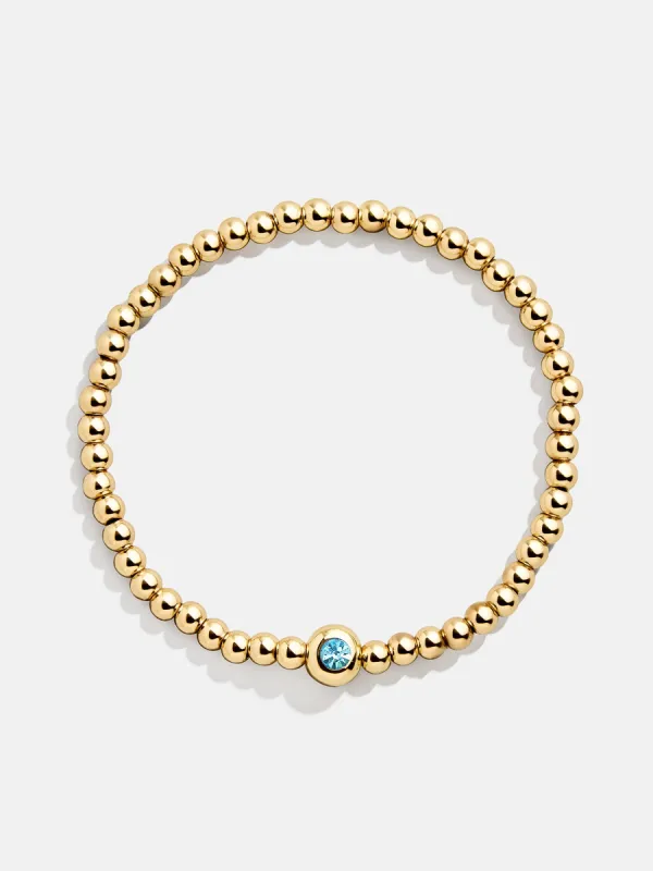 Ellie Birthstone Pisa Bracelet - Aquamarine made by BaubleBar