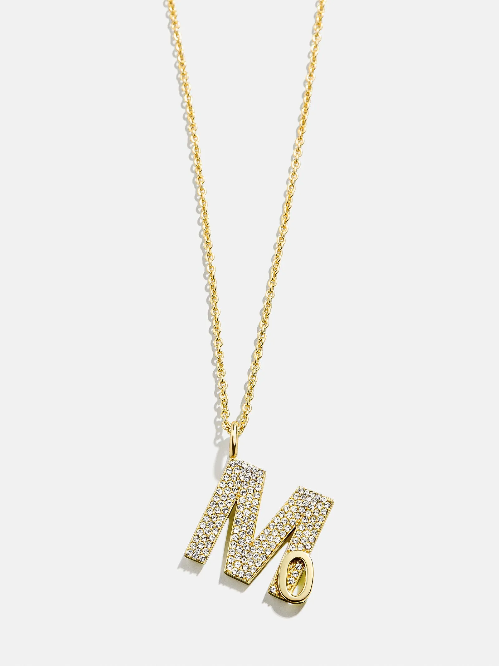 Pavé Double Initial Custom Necklace - Gold/Pavé sold by BaubleBar product image thumbnail 3