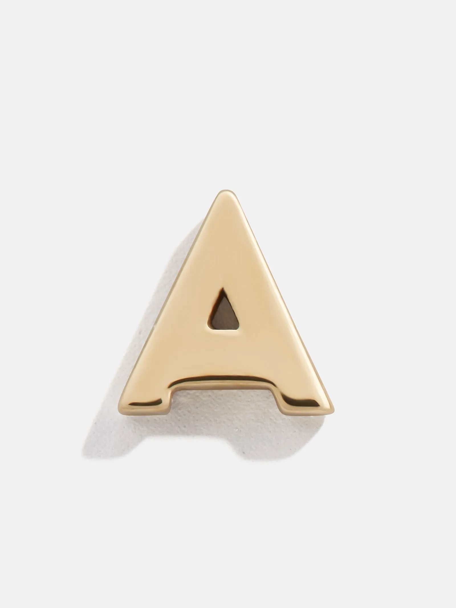 Single 14K Solid Gold Initial Earring - Gold sold by BaubleBar product image thumbnail 4