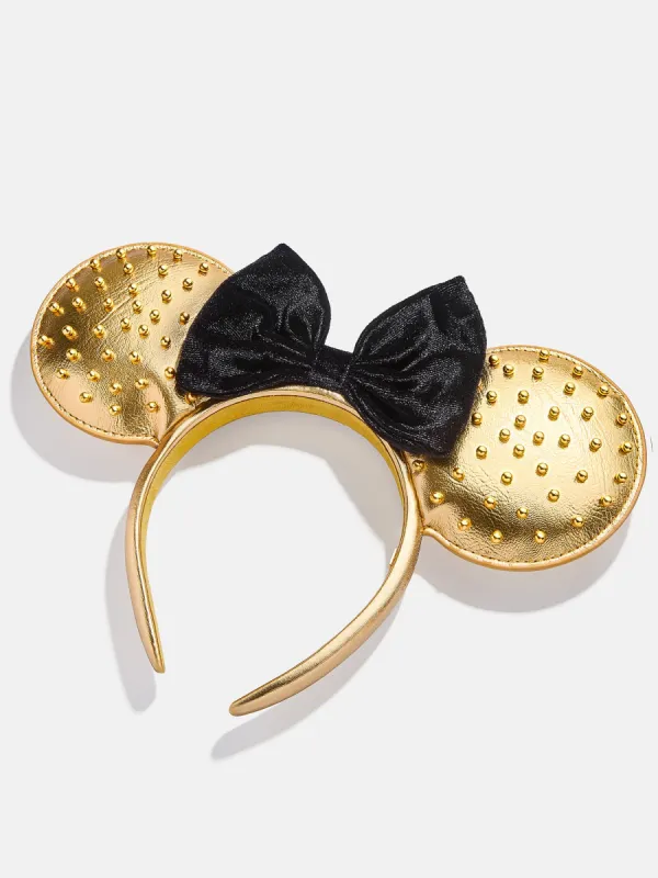Disney Minnie Mouse Party Ears Headband - Minnie Mouse Gold Party Ears sold by BaubleBar