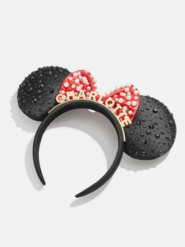 Disney Minnie Mouse Custom Ears Headband - Custom Black/Red Minnie Mouse Ears sold by BaubleBar