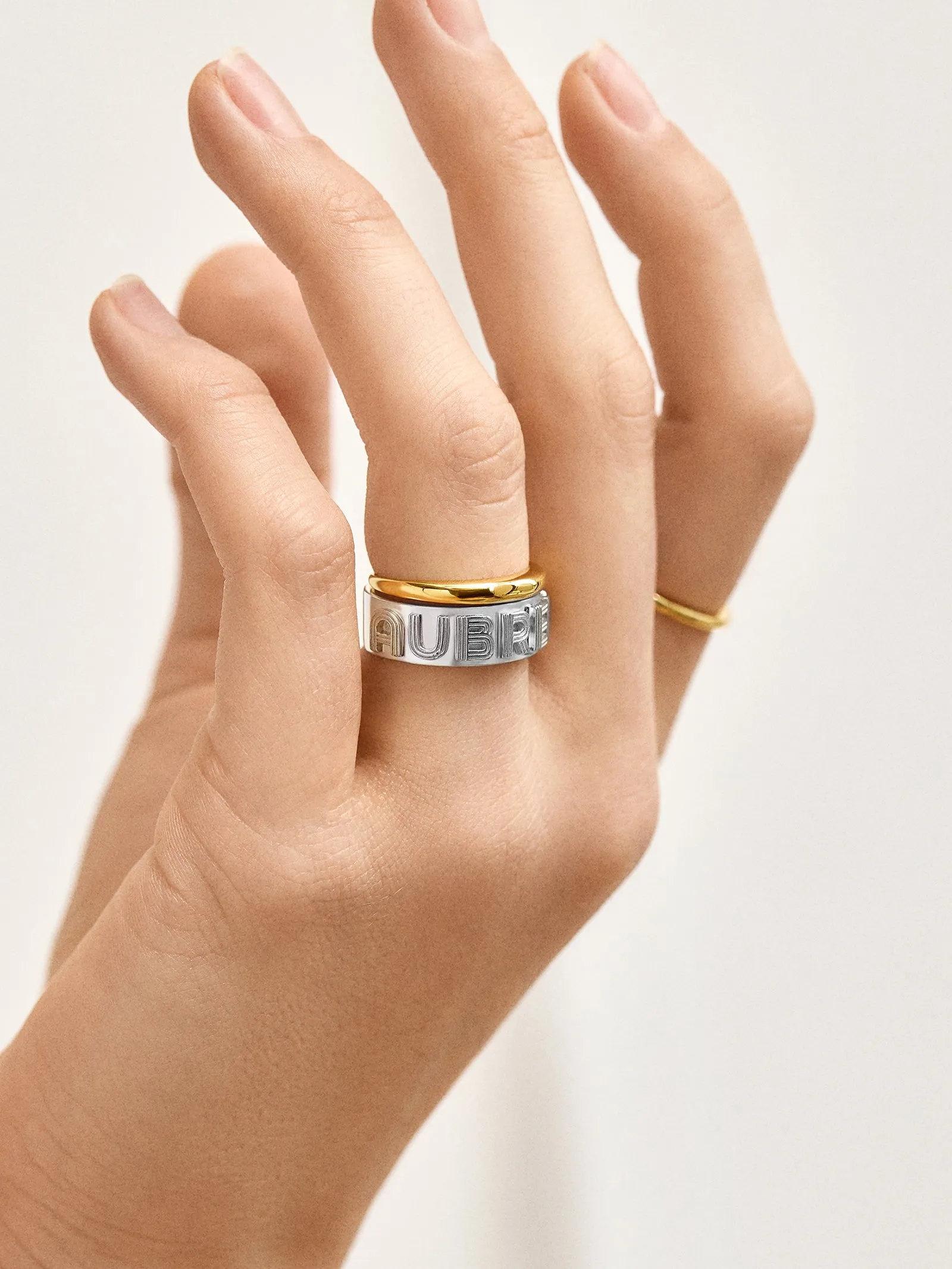 Retro Sterling Silver Custom Ring - Sterling Silver sold by BaubleBar product image thumbnail 2