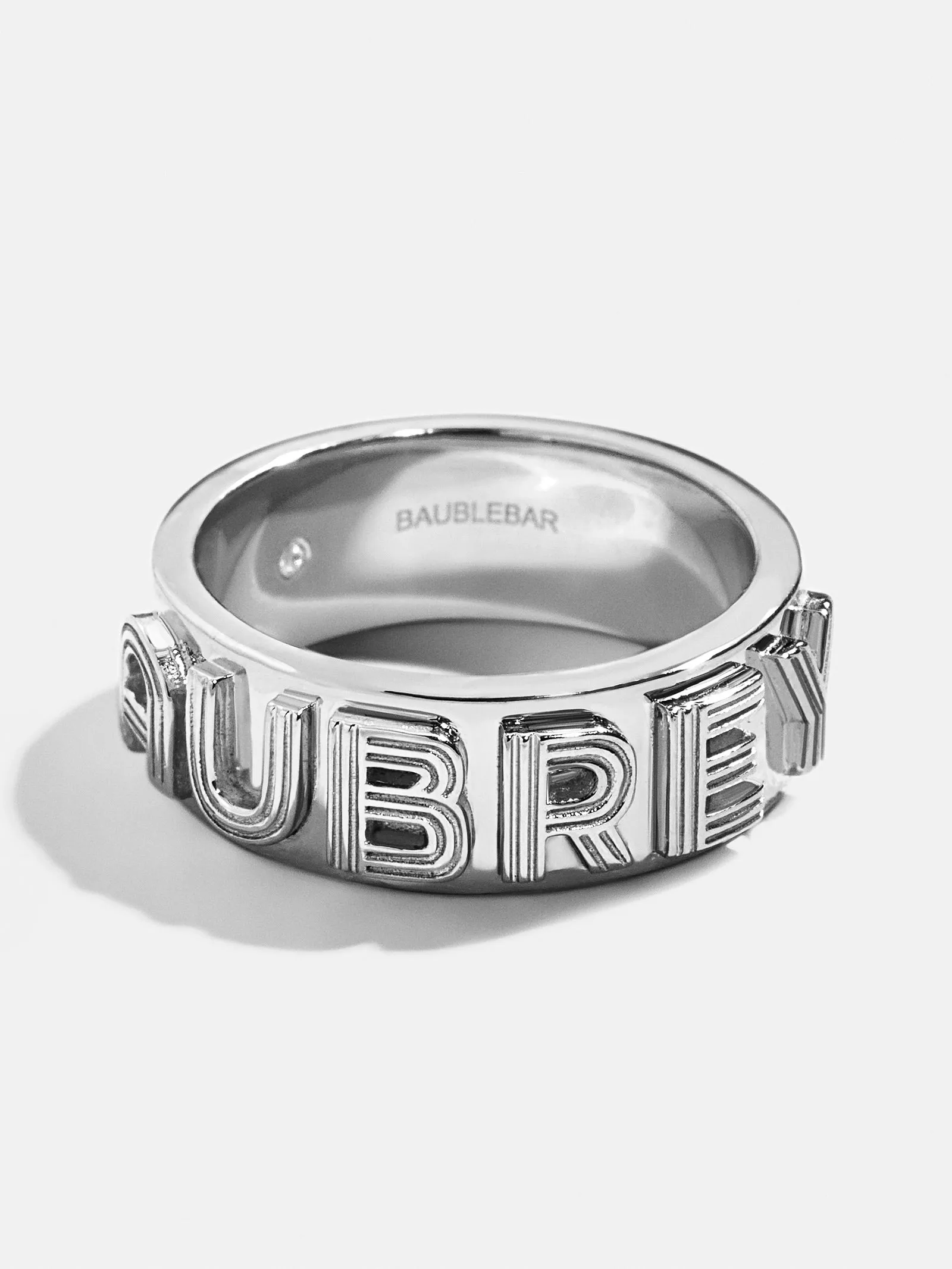Retro Sterling Silver Custom Ring - Sterling Silver sold by BaubleBar