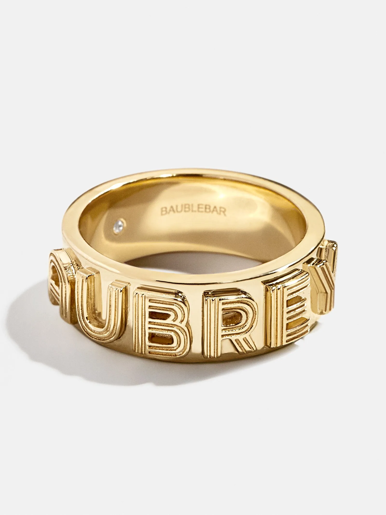 Retro 18K Gold Custom Ring - 18K Gold sold by BaubleBar
