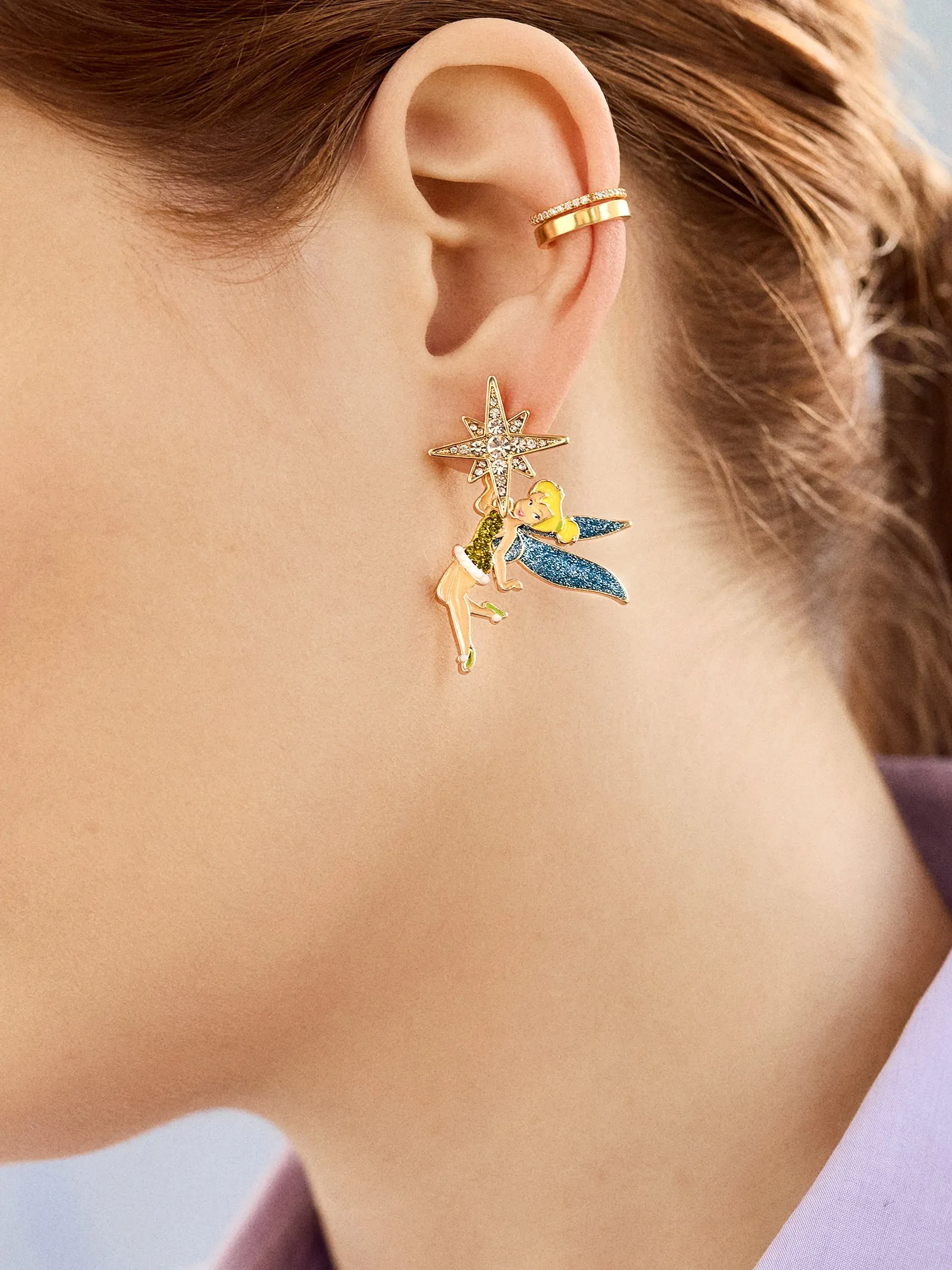 Disney Tinker Bell Earrings - Green sold by BaubleBar product image thumbnail 2