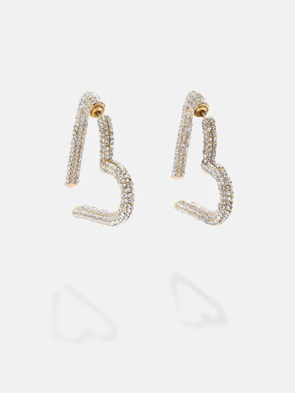 Emory Earrings - Gold/Pavé sold by BaubleBar