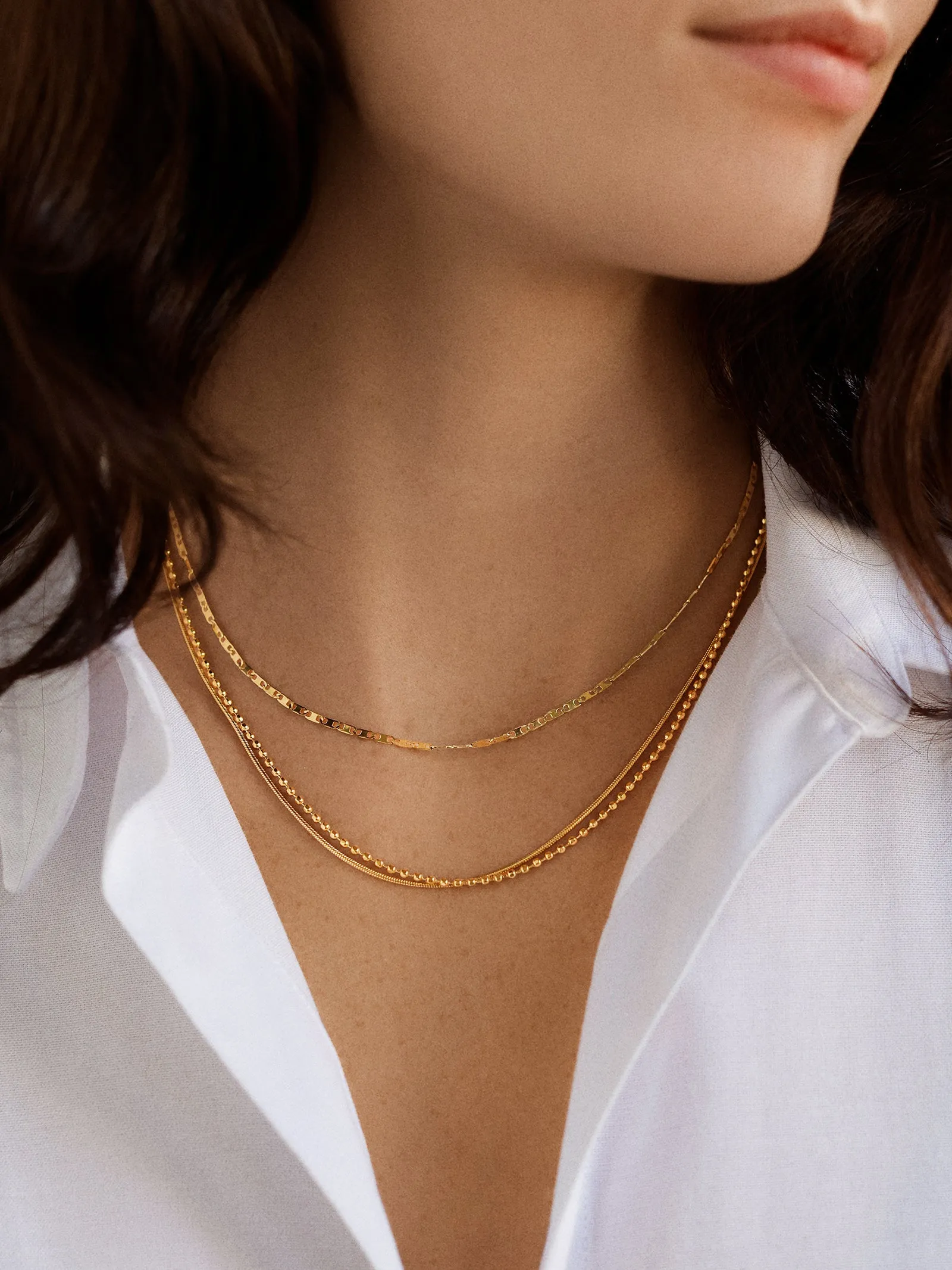 Anita Waterproof Necklace Set - Gold/Pavé sold by BaubleBar product image thumbnail 2