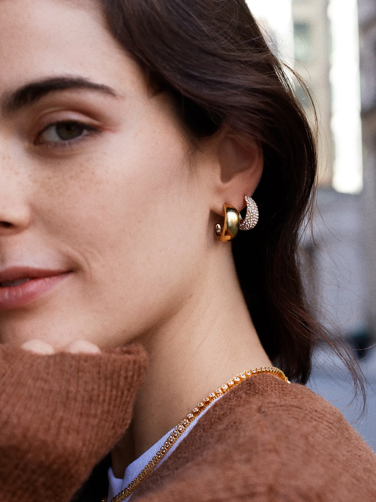 Bay Waterproof Earring Set - Gold/Pavé sold by BaubleBar product image thumbnail 2