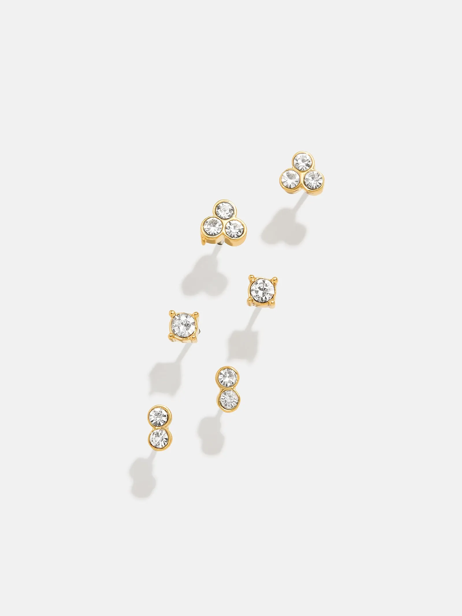 Beckett Waterproof Earring Set - Gold/Pavé sold by BaubleBar