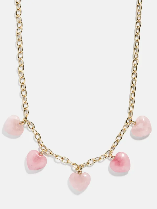 Esme Statement Necklace - Gold/Pink sold by BaubleBar