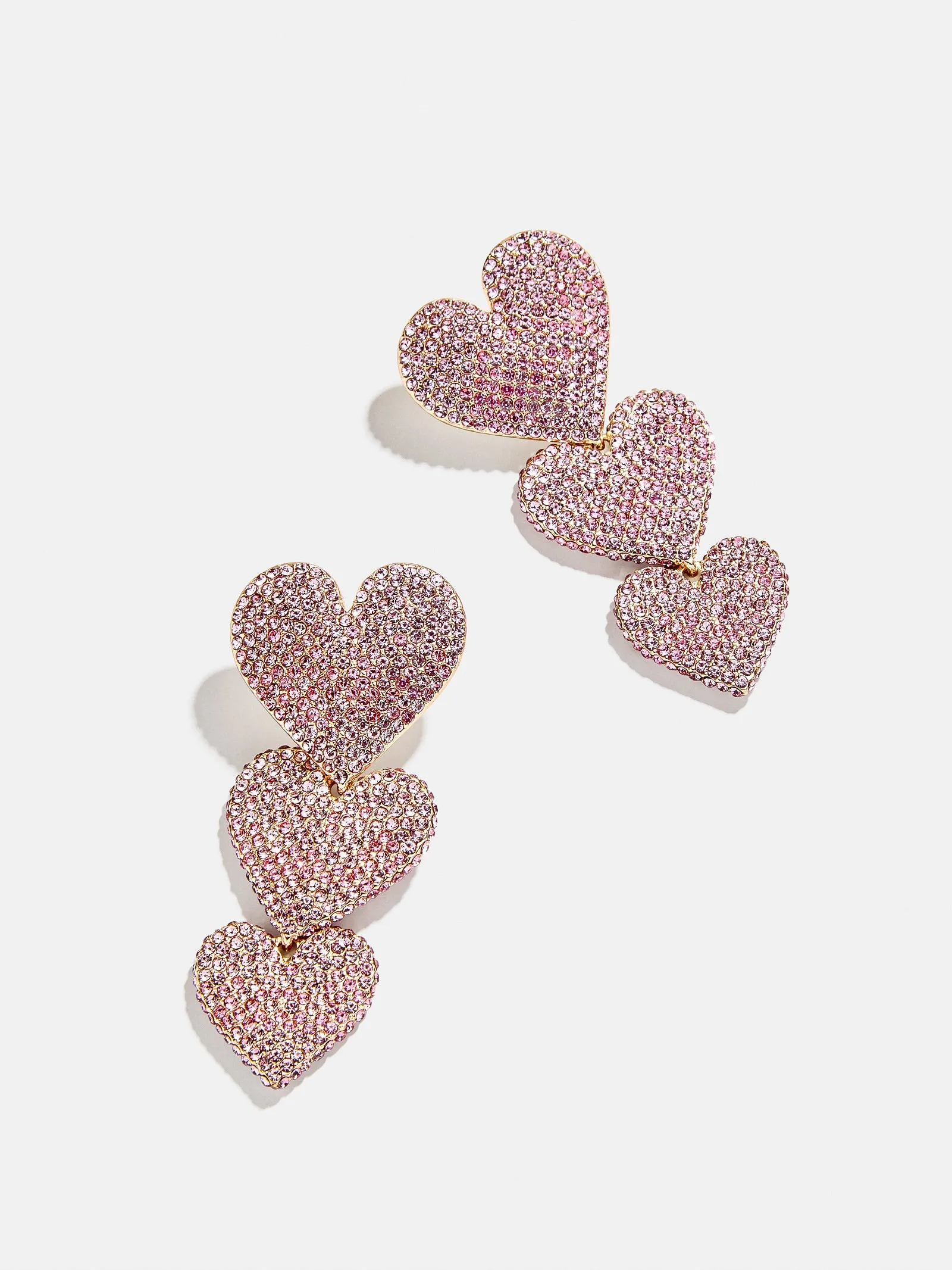 Eden Earrings - Triple Heart Statement Earrings sold by BaubleBar