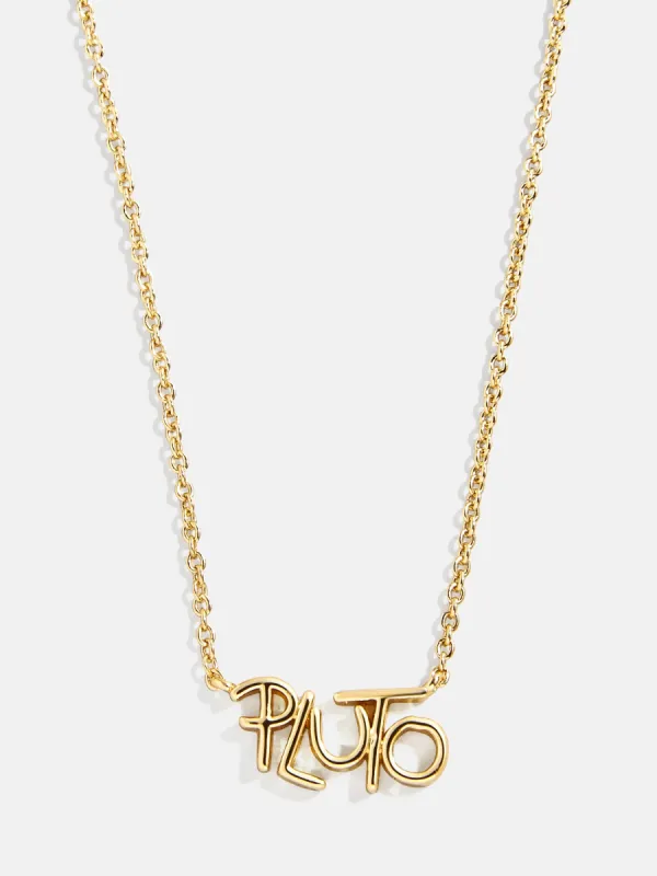 Disney Character Signature Necklace - Pluto sold by BaubleBar