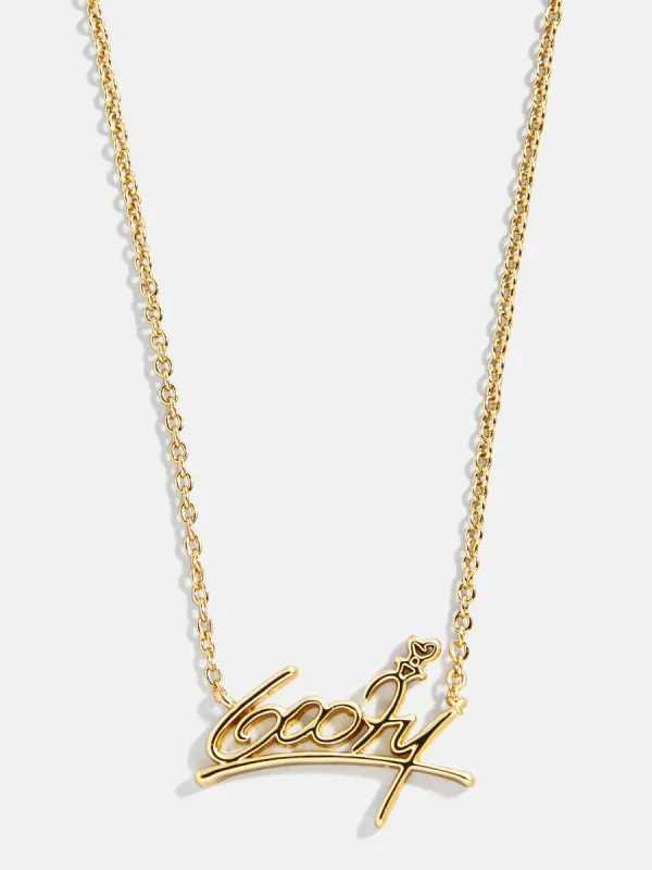 Disney Character Signature Necklace - Goofy sold by BaubleBar