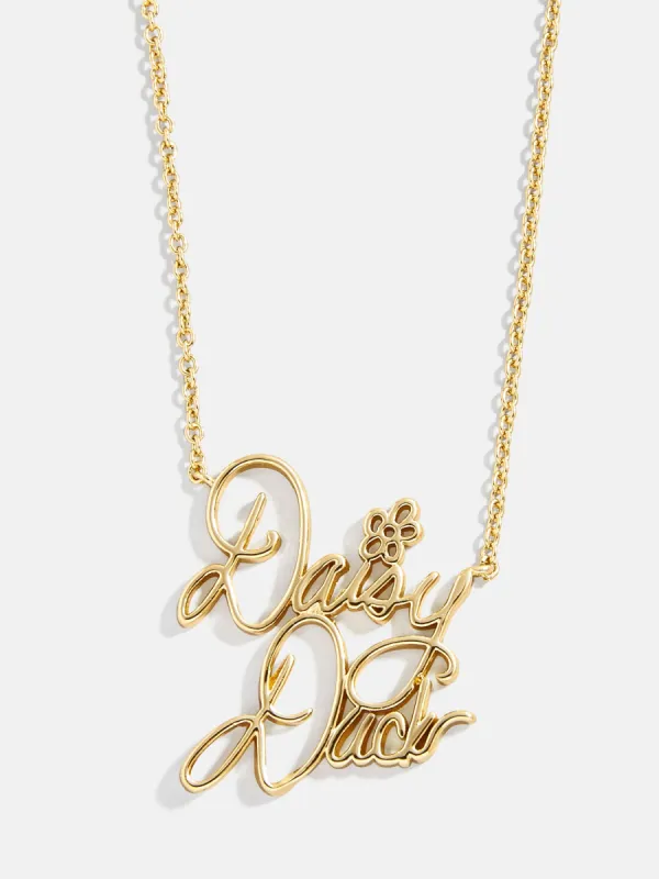 Disney Character Signature Necklace - Daisy Duck sold by BaubleBar