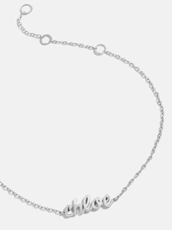 Sterling Silver Custom Nameplate Bracelet - Sterling Silver sold by BaubleBar