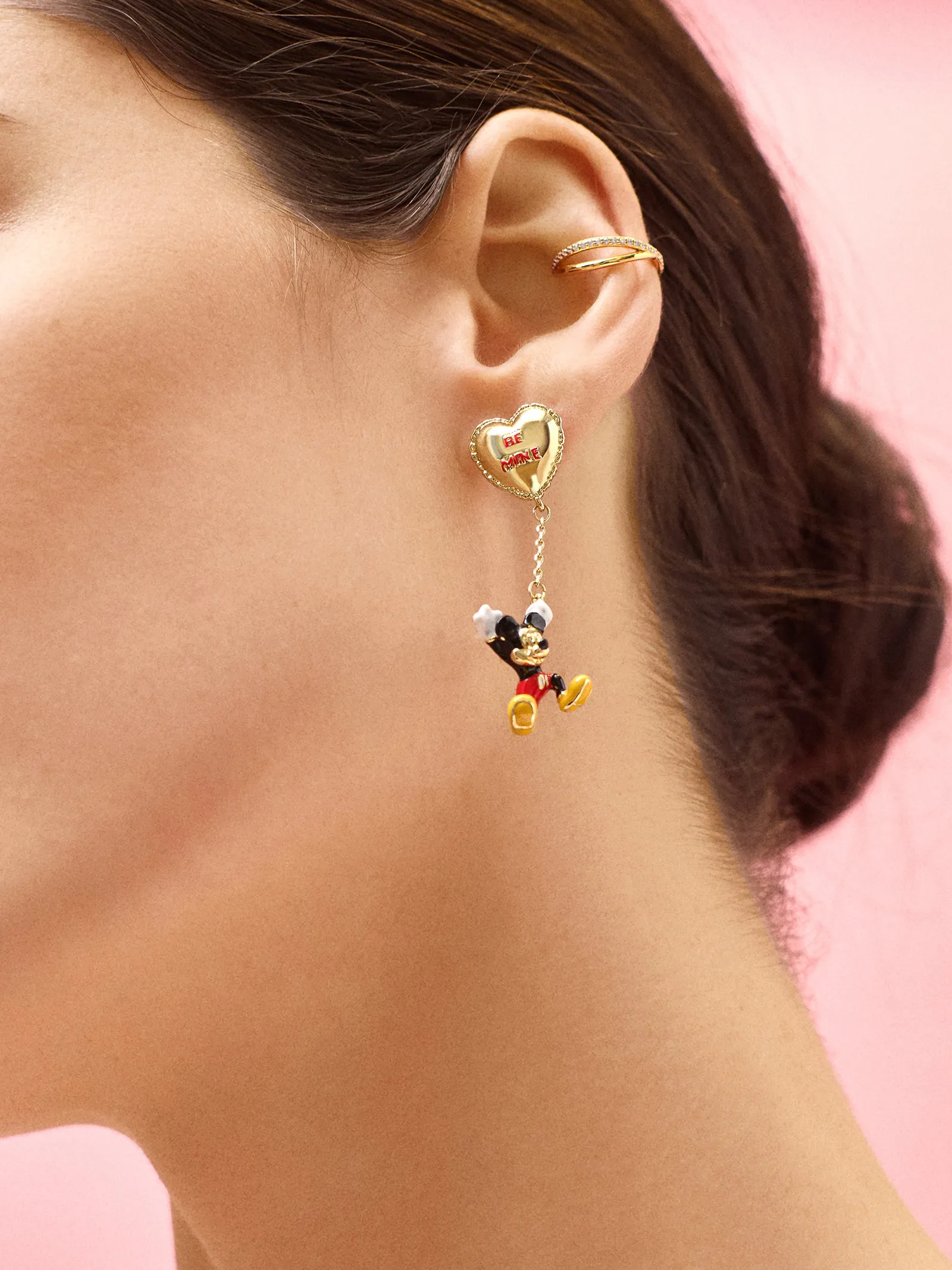 Disney Mickey Mouse Be Mine Earrings - Gold sold by BaubleBar product image thumbnail 2