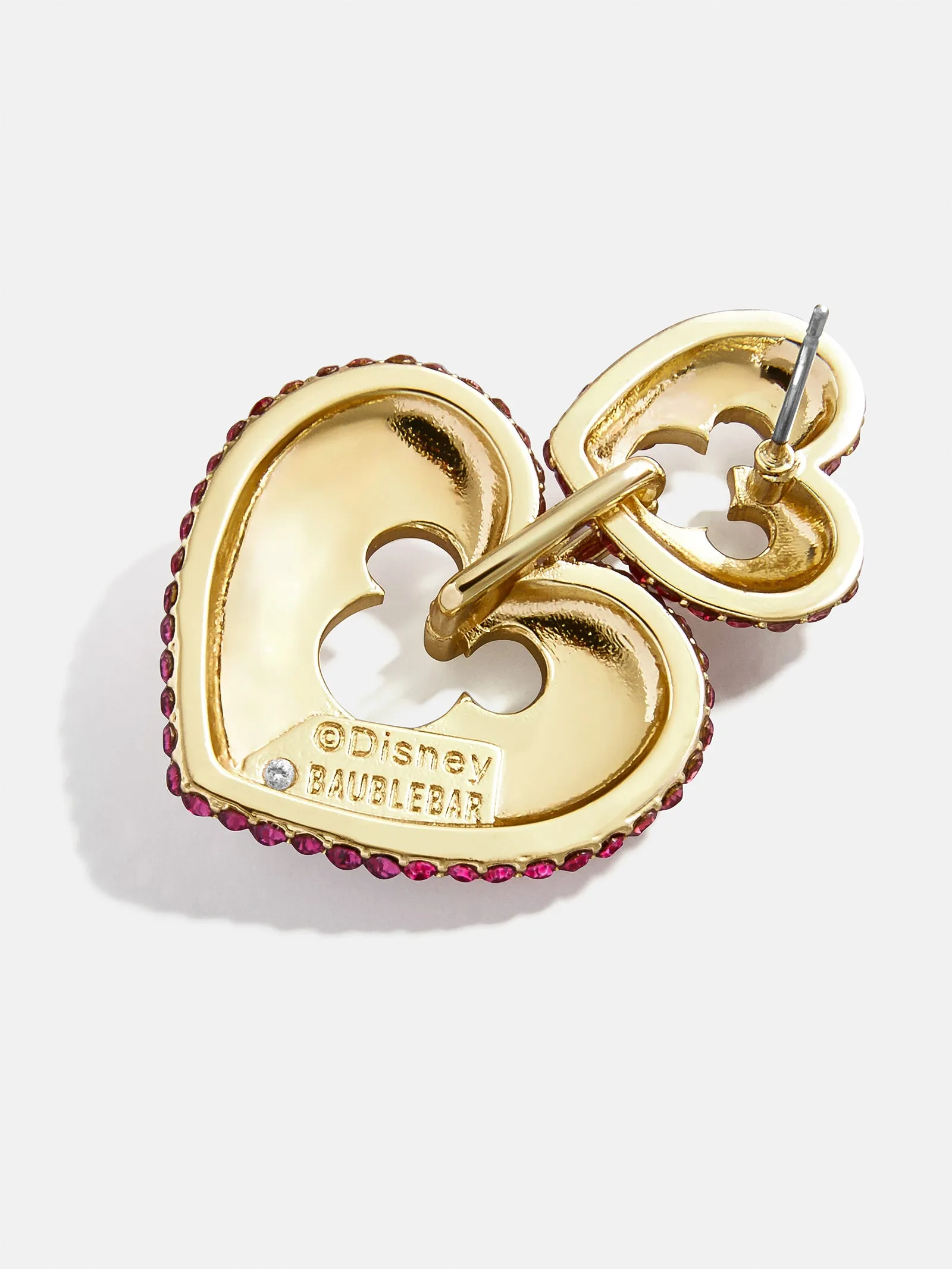 Disney Mickey Mouse Heart Statement Earrings - Pink sold by BaubleBar product image thumbnail 3